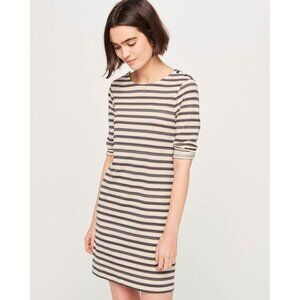 Sessun Winter Dolie Blue Striped Button Down Midi Dress Casual Everyday Chic